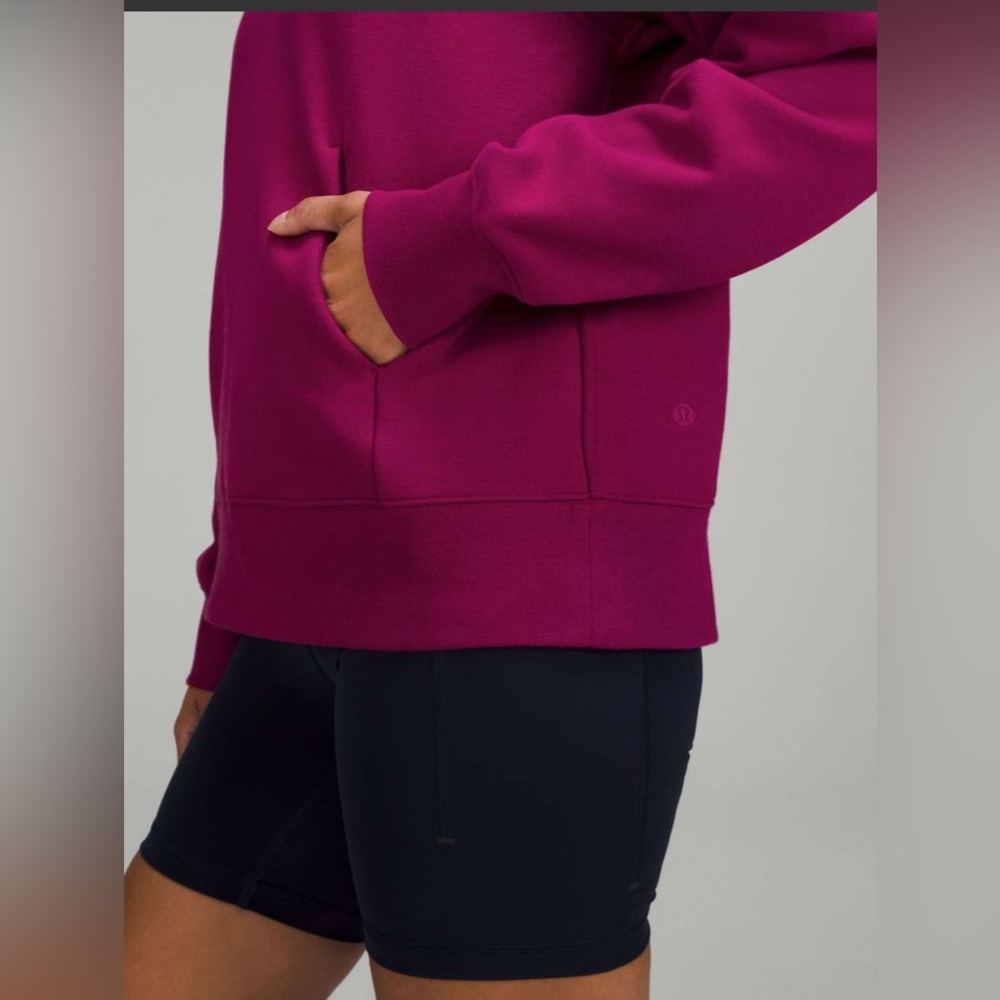 LULULEMON loungeful Magenta cozy pullover athleisure hoodie 10 - Picture 3 of 9